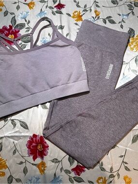 GYMSHARK ADAPT MARL SET - LIGHT PURPLE SIZE LARGE